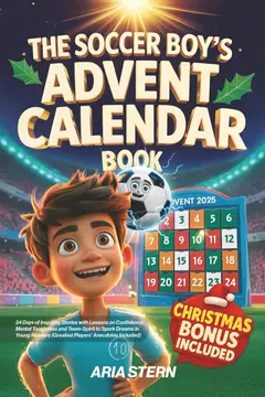 Front cover of The Soccer Boy's Advent Calendar Book